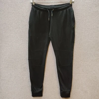 Pantalones deportivos Alphalete para hombre medianos negros con logotipo bordado LEER Foto 1 de 4