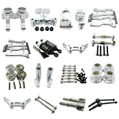 Aluminum Metal CNC Upgrade Parts DIY Fit for 1/10 HPI RS4 Sport 3 Rc Car Silver - Image 1 of 4
