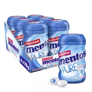 Mentos Kaugummi Pure Fresh Mint, 6 Boxen zuckerfreie Chewing Gum Dragees mit - Bild 1 von 8