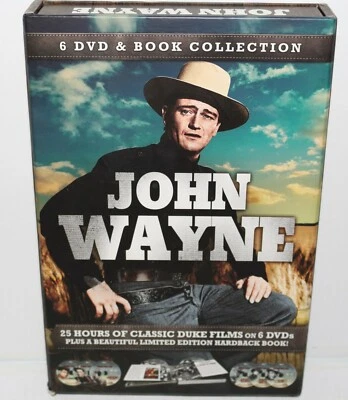 John Wayne 6 DVD & Book Collection Western R4 DVD Pre-Owned  - Image 1 of 4
