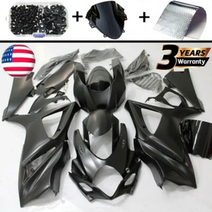 Matte Black ABS Bodywork Fairings Kit Fit For Suzuki GSXR1000 2007-2008 K7 07 08 - Picture 1 of 5