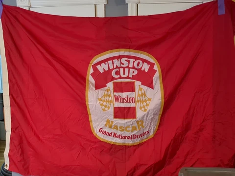 RARE AWESOME Winston Cup Grand National Drivers NASCAR Race Flag Cover