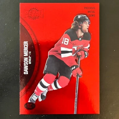 2021-22 Skybox Metal Universe Precious Metal Gems Red Rookie Dawson Mercer /100 - Image 1 of 2