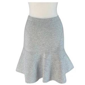 J.CREW Mujer’s Gris Mezcla Algodón Volantes Falda Talla S - Imagen 1 de 5