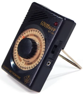 VINATGE WITTNER MT-50 METRONOMO AL QUARZO TESTATO LUCE E SUONO REGOLABILE TEMPO DI BATTITO - Foto 1 di 7