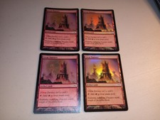 MTG Magic Foil Great Furnace x4 Mirrodin (2x MP, 1x LP/NM, 1x NM)