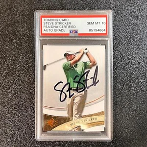 2013 Upper Deck #5 Steve Stricker Signed Card PSA/DNA Autographed AUTO 10 Slabbe - Picture 1 of 2