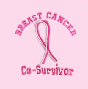 Felpa con cappuccio Pink Ribbon Co-Survivor S consapevolezza cancro al seno nuova - Foto 1 di 6