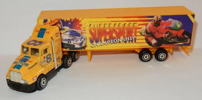 GRELL HO 1/87 Camion Trailer Truck KENWORTH T800 Supersport Championship Motor - Immagine 1 di 3