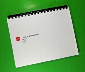 Owners Manual for Leica M (Type 246) Camera 127 Pages W/Clear Covers! - Picture 1 of 1