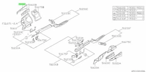 Cuadro, lateral, superior derecho para: Subaru Impreza GC8 GF8 WRX STI 98-00 - Imagen 1 de 1