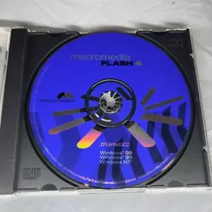 Macromedia Flash 4 CD Disc for Windows 98 95 NT ZFLWIN40CD - Picture 1 of 1