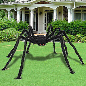 200CM Riesen Spinne Tarantula Plüsch Schwarz Halloween Deko Geisterhaus Horror