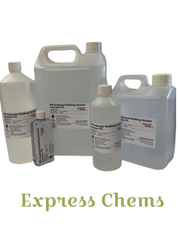 LUCEMILL ISOPROPYL RUBBING ALCOHOL 70% IPA ISOPROPANOL LIQUID - CHOOSE BOTTLE TYPE & SIZE