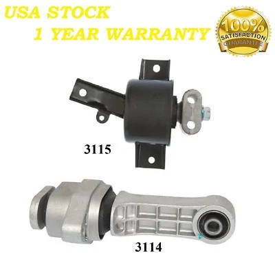 2 PÇS MOTOR & TRANS MOUNT FIT 2004-2008 Chevrolet Aveo 1.6L - Imagem 1 de 4