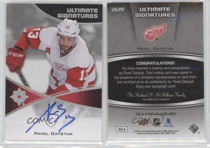 2015-16 Upper Deck Ultimate Collection Signatures Pavel Datsyuk #US-PD Auto
