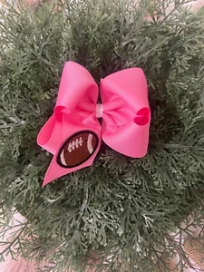 "Taylormadecustombows FOOTBALL SPORT Applikation Boutique Haarschleife Neu 4.25x4.25x2" - Bild 1 von 1