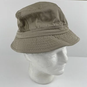 Dorfman Pacific Co. Bucket Hat Kids Youth M Beige Cotton Blend Mesh Sides - Picture 1 of 6