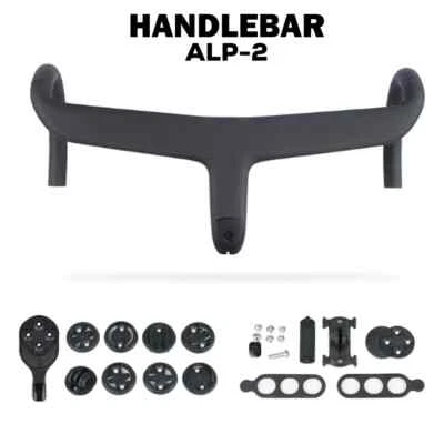 Full Internal Cable Routing Road Bicycle Handlebar Carbon Integrated Handlebar - Image 1 of 4