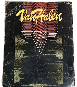 Van Halen 1981 Messe Warnung Tour Konzert Programm Buch David Lee Roth Vintage Rock - Bild 1 von 4