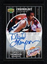 2006 Upper Deck Chronology Basketball Heroes /10 David Thompson #NBA-DT Auto HOF