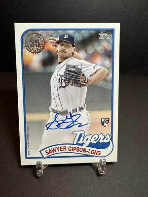 2024 Topps Series 2 Sawyer Gipson-Long RC Auto #89BA2-SG - Base Detroit Tigers - Image 1 of 3