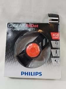 Philips Go Gear FitDot 4 GB lettore MP3 posteriore arancione cellulare fuori produzione vintage - Foto 1 di 7