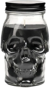 Gothic Skull Candle, Large Candle Halloween Decorations Black - Picture 1 of 7