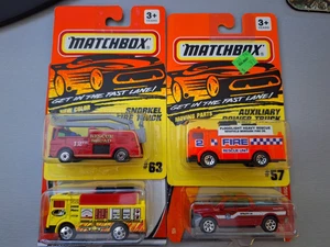 Matchbox Fire Vehicle Lot of 4: Snorkel Fire Truck, Mack Auxiliary Power, Ram - Picture 1 of 13