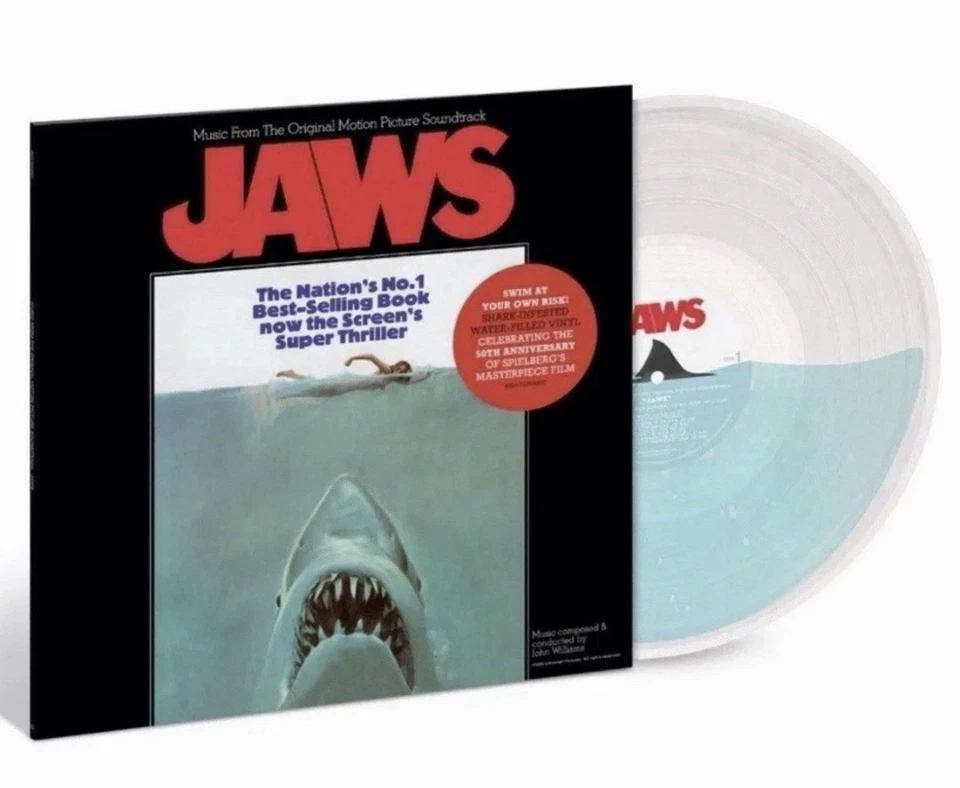 Jaws Original Soundtrack Shark Infested Water Filled Vinyl LP Numbered /1975 - Image 1 of 1