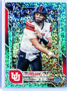 2025 Bowman Chrome University #85 Isaac Wilson Aqua Mini Diamond /325  - Picture 1 of 2