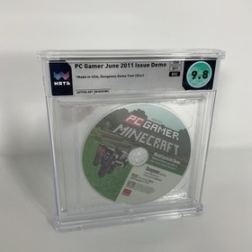 Minecraft Demo WATA 9.8 - PC Gamer Magazine June 2011 Demo (Not CGC Or VGA)