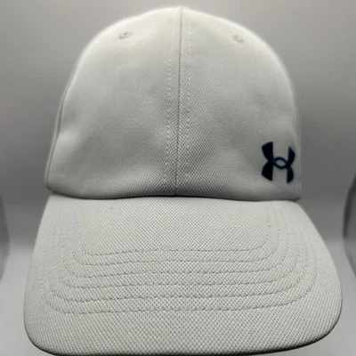 Under Armour Launch Wrapback 可调帽子白色蓝色 OSFM 领带染料印花 — 第 1/4 张图片
