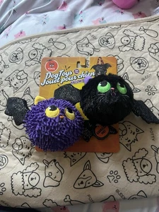 Halloween Purple and Black Bat 2pk Squeak Dog Toy - Picture 1 of 5