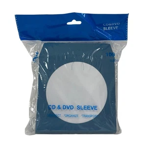 2000 Blue Color Paper CD Sleeves with Window & Flap - Picture 1 of 3