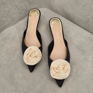 Antonio Melani Jennifer Sumko Kleid Pantoletten 8 schwarz Jensy Blume spitz neu 135 $ - Bild 1 von 19