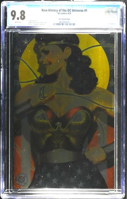 New History of the DC Universe #1 - Artgerm Lau Variant Foil Cover -CGC 9.8 - Image 1 of 2