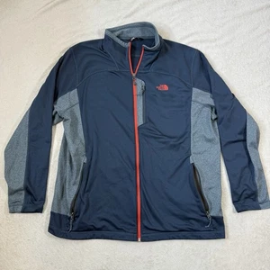 The North Face Fleece Jacket Mens XXL Blue Full Zip Lightweight Hiking Camping - Picture 1 of 10