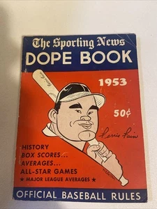 1953 THE SPORTING NEWS BASEBALL DOPE BOOK FERRIS FAIN - Picture 1 of 5