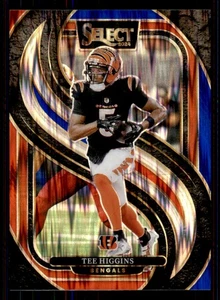 2024 Panini Select Red Blue Prizm Shock #193 Tee Higgins Cincinnati Bengals - Picture 1 of 2