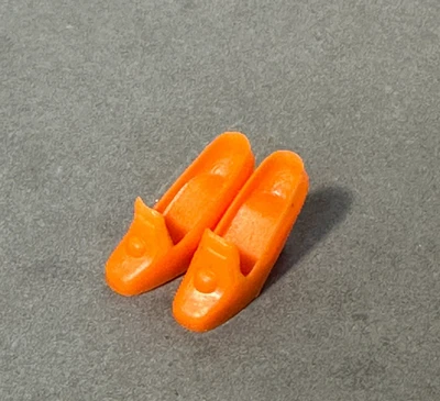 Zapatos de salón de peregrino naranja raro para trajes mod muñeca Barbie vintage Foto 1 de 4