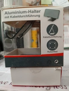 Aluminium Ständer mit Kabeldurchführung für Smartphone/Handy,  rutschfest - Bild 1 von 1