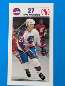 1989-90 Safeway Hockey Winnipeg Jets NNO #27 Teppo Numminen - Bild 1 von 2