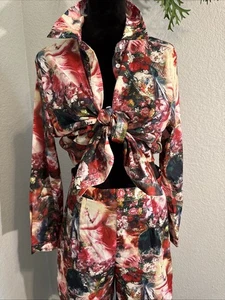 Neu mit Etikett Pretty Little Things 2-teiliges Outfit Rose Femme Renaissance US 8 UK 12 EU 40 - Bild 1 von 24