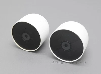 Google GA01894-US Nest Cam Indoor/Outdoor Security Camera (Pack of 2) - White - Image 1 of 4