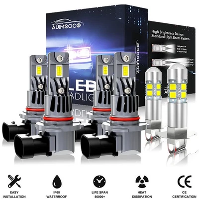 For Mazda Millenia 1995-2002 6x Combo LED Hi/Lo Beam Headlight Fog Light Bulbs - Image 1 of 4