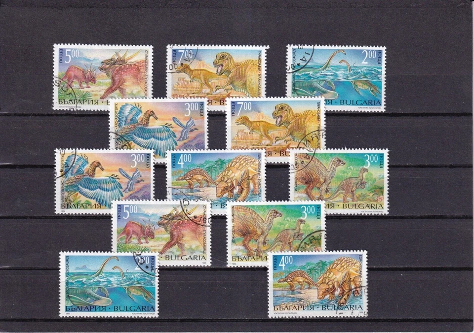 SA30f Bulgaria 1994 Prehistoric Animals Dinosaurs used stamps - Image 1 of 1