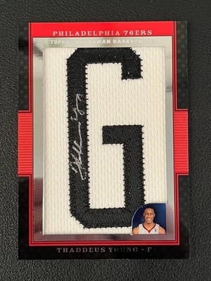 Thaddeus Young 2007-08 Topps Letterman Auto Patch /33 Sixers LA-TY - Image 1 of 2