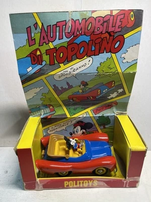 Vintage 1960’s Polistil 600 Politoys Mickey Mouse  Car L’automobile Di Topolino - Image 1 of 4