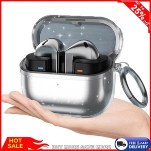Transparent Earbuds Case Cover with Keyring for Samsung Galaxy Buds 3/Buds 3 Pro - Picture 1 of 18